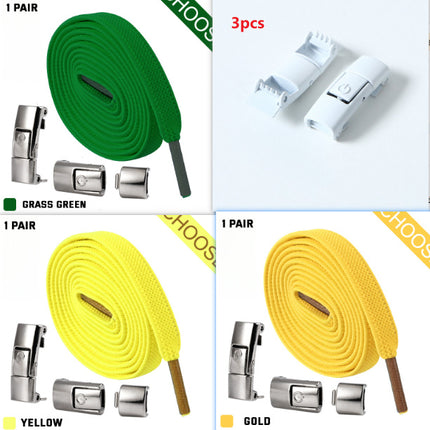 Elastic No-Tie Flat Shoelaces for Kids’ Sneakers