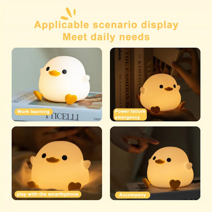 Doudou Duck™ Soft Glow Silicone Night Light