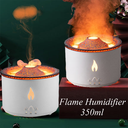 LavaGlow™ Ultrasonic Volcano Flame Aromatherapy Humidifier