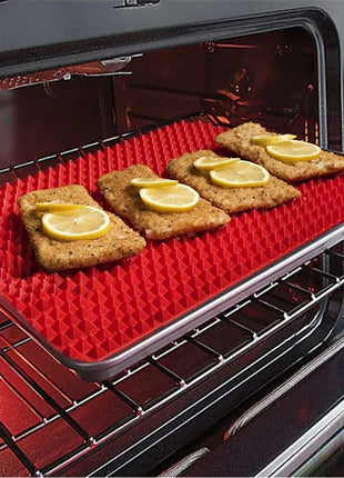 Non-Stick Silicone Pyramid Cooking Mat Baking Mat With Grid Versatile Oven BBQ Cooking Mat Heat-Resistant Mat Kitchen Tools Kitchen Gadgets