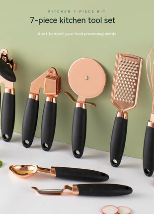 Kitchen Household Peeler Gadget Copper Plating Set