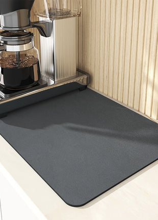 Skin Drain Pad Rubber Dish Drying Mat Super Absorbent Drainer Mats Tableware Bottle Rugs Kitchen Dinnerware Placemat