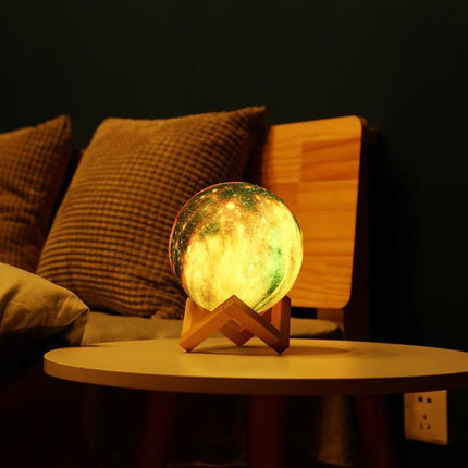 3D Printed Lunar Night Light Creative Decorative Lamp