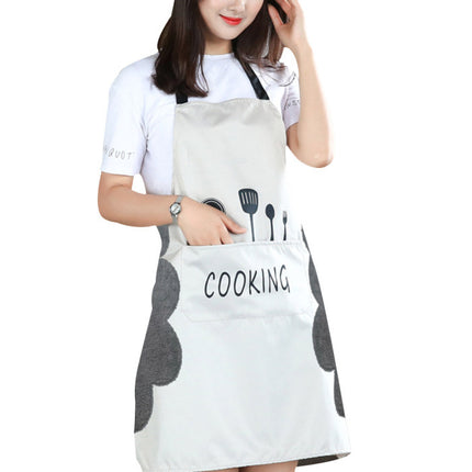 Adjustable Cotton Apron for Home Kitchen Use