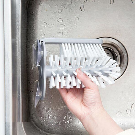 Creative suction wall lazy cup brush glass cleaning