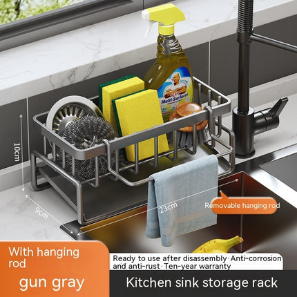 Multi-Functional Kitchen Sink Storage and Drainage Rack