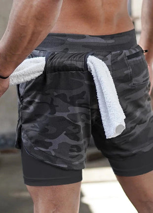 Men Workout Training Gym Fitness Shorts