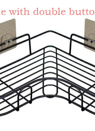 Punch-Free Wall Mount Tripod Shelf for Bathroom & Kitchen