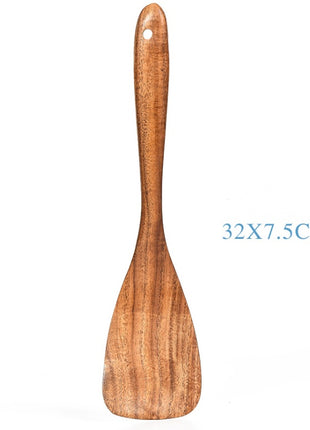 Teak Natural Wood Tableware Spoon Ladle Turner Rice Colander Soup Skimmer Cooking Tool Sets Spoon Scoop Kitchen Tools Gadgets