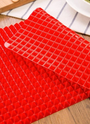 Non-Stick Silicone Pyramid Cooking Mat Baking Mat With Grid Versatile Oven BBQ Cooking Mat Heat-Resistant Mat Kitchen Tools Kitchen Gadgets