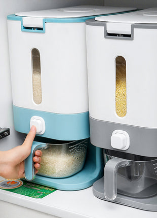 Kitchen Intelligent Metering 12kg Automatic Rice Bucket