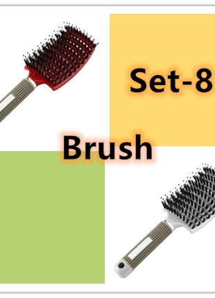 Hairbrush Anti Klit Brushy Haarborstel Women Detangler Hair Brush Bristle Nylon Scalp Massage  Teaser Hair Brush Comb