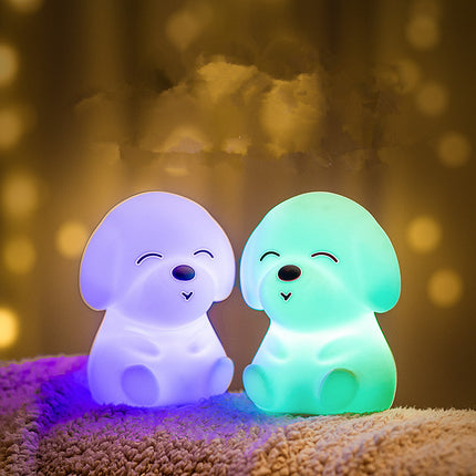 Puppy LED Night Light – Soft Silicone Bedside Lamp