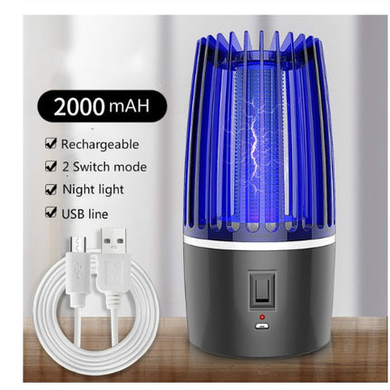 USB Rechargeable Mosquito Killer Lamp with LED Light