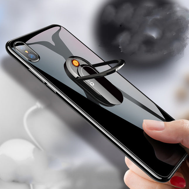 Rechargeable USB Cigarette Lighter with Finger Buckle Design