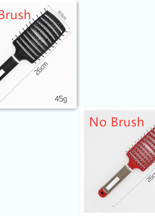 Hairbrush Anti Klit Brushy Haarborstel Women Detangler Hair Brush Bristle Nylon Scalp Massage  Teaser Hair Brush Comb