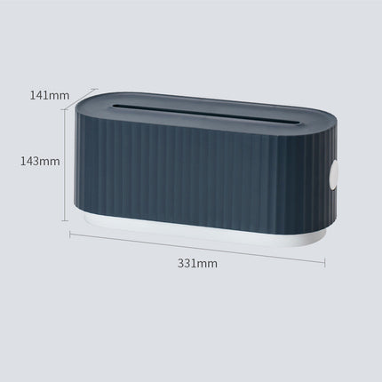 Cable Storage Box with Dustproof Power Strip Organizer
