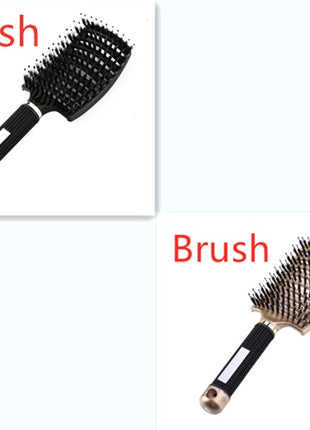 Hairbrush Anti Klit Brushy Haarborstel Women Detangler Hair Brush Bristle Nylon Scalp Massage  Teaser Hair Brush Comb