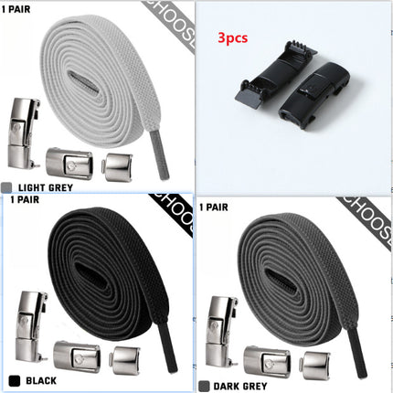 Elastic No-Tie Flat Shoelaces for Kids’ Sneakers