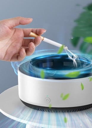 Air Purifier Ashtray Intelligent Electronic Ashtray For Filtering Second-Hand Smoke From Cigarettes Remove Smoking Home Office