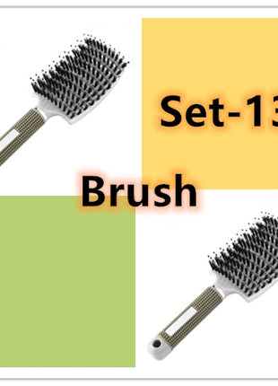 Hairbrush Anti Klit Brushy Haarborstel Women Detangler Hair Brush Bristle Nylon Scalp Massage  Teaser Hair Brush Comb