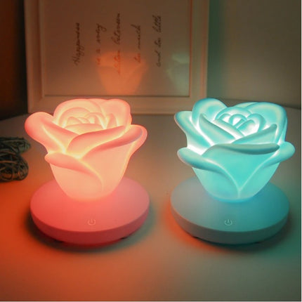 Romantic Rose-Shaped Touch Dimmer LED Night Light