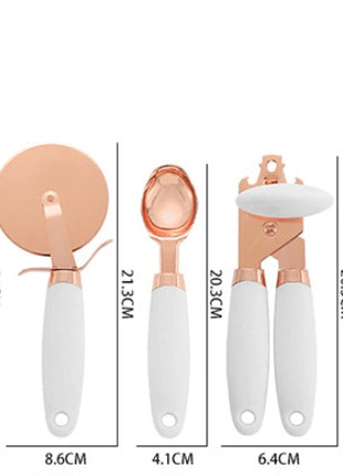 Kitchen Household Peeler Gadget Copper Plating Set