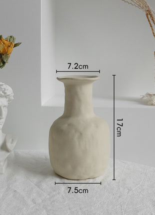 Simplicity Ceramic Vase Dry Flower Arrangement Home Decoration Ornament Living Room Display Art Vases
