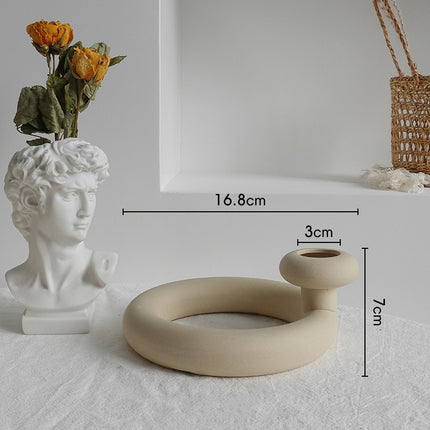Minimalist Matte Ceramic Vase – Nordic Table Decor