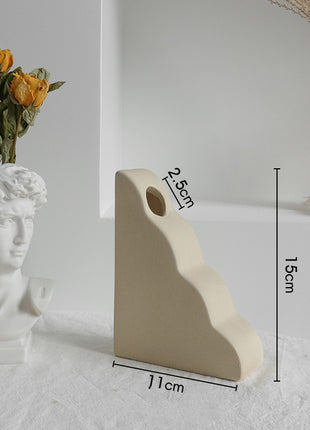 Simplicity Ceramic Vase Dry Flower Arrangement Home Decoration Ornament Living Room Display Art Vases