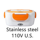Orange Stainless steel / US