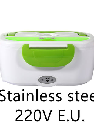 Kitchen Electric Heated Lunch Box Stainless Steel School Car Picnic Food Heating Heater Food Warmer Container