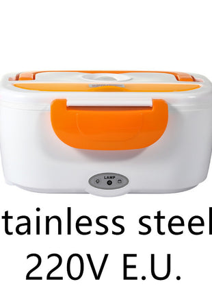 Kitchen Electric Heated Lunch Box Stainless Steel School Car Picnic Food Heating Heater Food Warmer Container