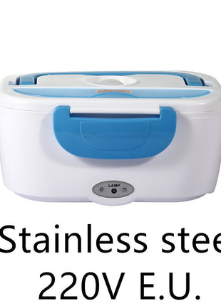 Kitchen Electric Heated Lunch Box Stainless Steel School Car Picnic Food Heating Heater Food Warmer Container