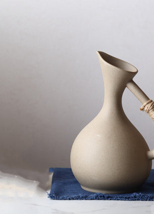 Modern Pottery Cold Kettle & Cup Set – Ceramic Water Pitcher Gift