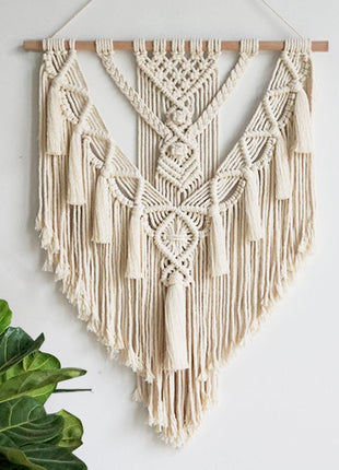 Bohemian Woven Wall Hanging – Handcrafted Macrame Tapestry