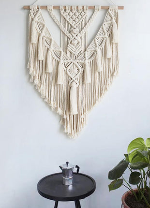 Bohemian Woven Wall Hanging – Handcrafted Macrame Tapestry