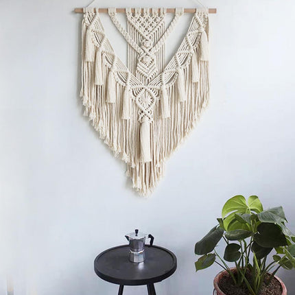 Hand-woven Pendant Macrame Wall Hanging Boho Woven