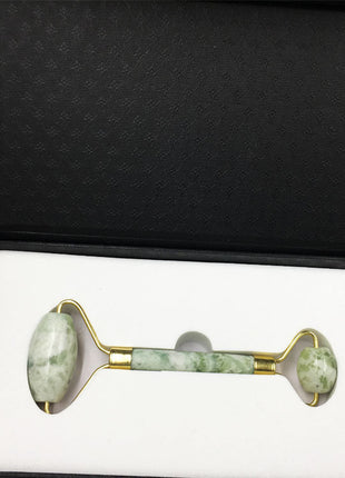 Natural Jade Beauty Roller – Dual-Ended Facial Massage Stick