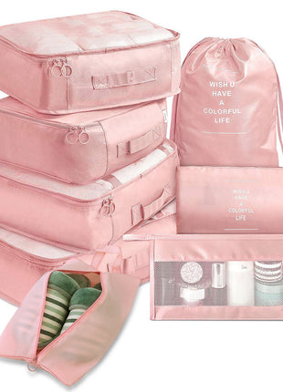 8-piece Set Luggage Divider Bag Travel Storage Clothes Underwear Shoes Organizer Packing Cube Bag