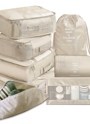 8-piece Set Luggage Divider Bag Travel Storage Clothes Underwear Shoes Organizer Packing Cube Bag