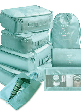 8-piece Set Luggage Divider Bag Travel Storage Clothes Underwear Shoes Organizer Packing Cube Bag