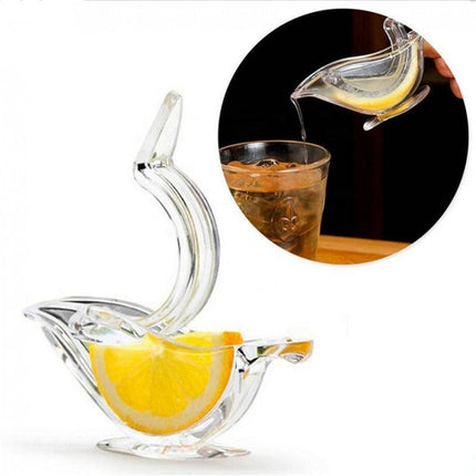 Transparent Acrylic Bird-Shaped Manual Lemon Juicer Squeezer