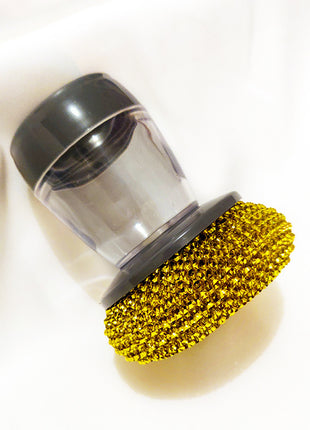 Kitchen Soap Dispensing Palm Brush Cleaner Push-type Brush Kitchen Detergent Tools