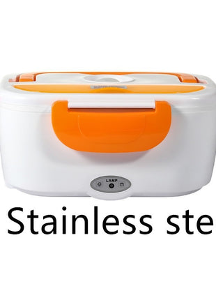 Kitchen Electric Heated Lunch Box Stainless Steel School Car Picnic Food Heating Heater Food Warmer Container