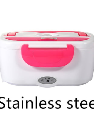 Kitchen Electric Heated Lunch Box Stainless Steel School Car Picnic Food Heating Heater Food Warmer Container