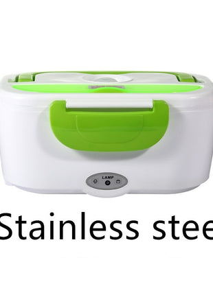 Kitchen Electric Heated Lunch Box Stainless Steel School Car Picnic Food Heating Heater Food Warmer Container
