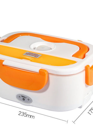 Kitchen Electric Heated Lunch Box Stainless Steel School Car Picnic Food Heating Heater Food Warmer Container