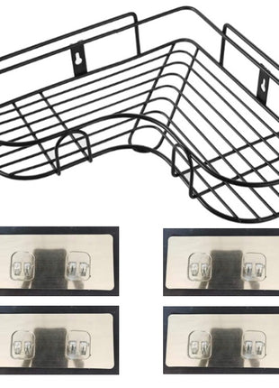 Punch-Free Wall Mount Tripod Shelf for Bathroom & Kitchen