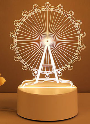 Romantic 3D LED Lamp – Room & Holiday Decoration